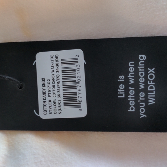 Wildfox cotton candy jogger,NWT, small - Picture 3 of 3